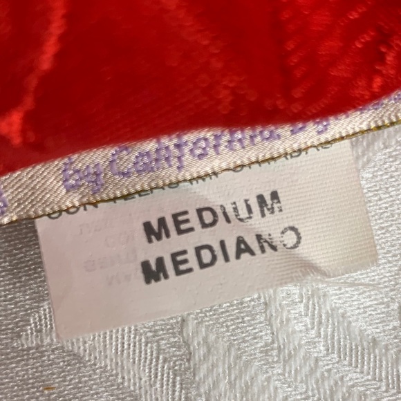 Red Button Front Camisole Top - Picture 5 of 8